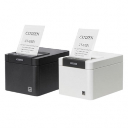 Citizen CT-E601, USB, USB-Host, BT, 8 Punkte/mm (203dpi), Cutter, schwarz