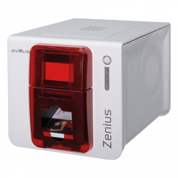 Evolis Zenius Expert, einseitig, 12 Punkte/mm (300dpi), USB, Ethernet, rot