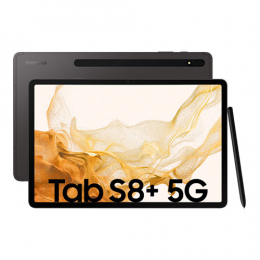 Samsung Galaxy Tab S8+ 5G Enterprise Edition, USB-C, BT, WLAN, 5G, GPS, Android, Kit (USB), GMS