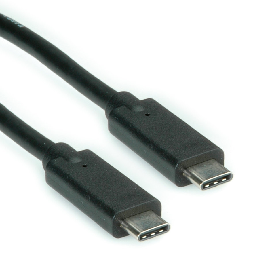 ROLINE USB 3.2 Gen 2 Kabel, mit PD (Power Delivery) 20V5A, Emark, C-C, ST/ST, sc