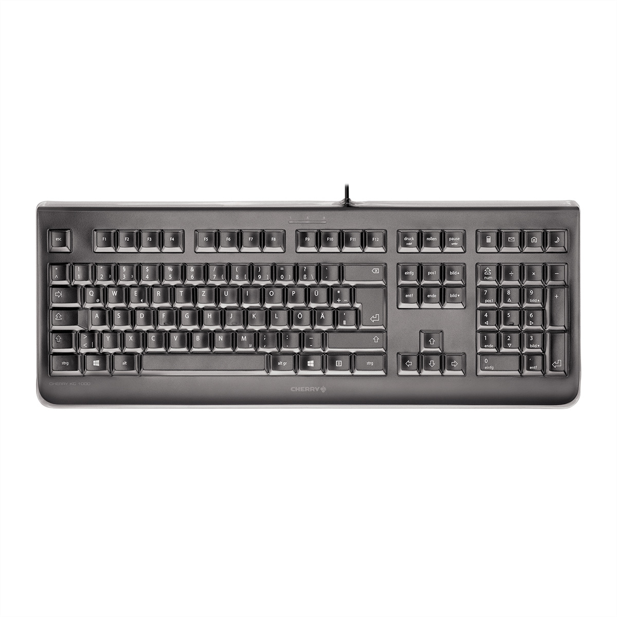CHERRY Tastatur KC 1068 schwarz, JK-10680DE-2
