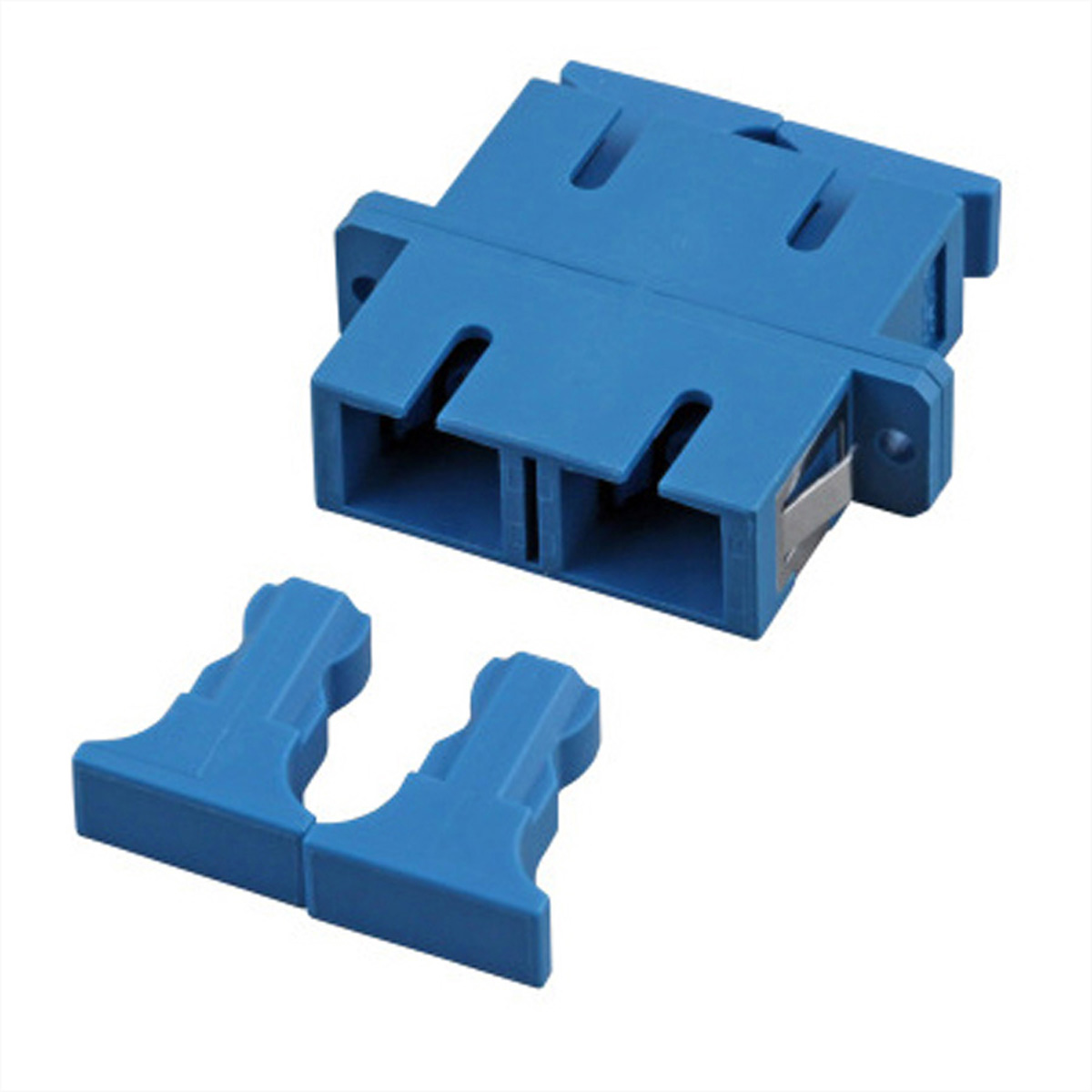 LWL-Kupplung Single-Mode, SC/SC duplex, blau