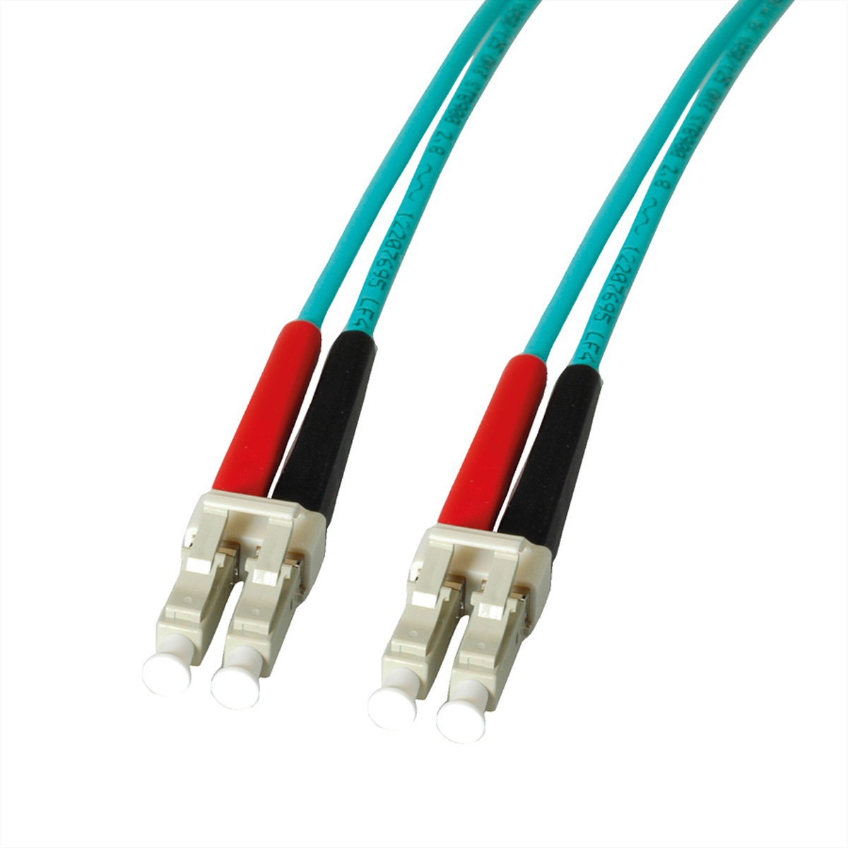 LEONI LWL-Kabel duplex 50/125µm OM3, Suhner LC/LC, 3 m