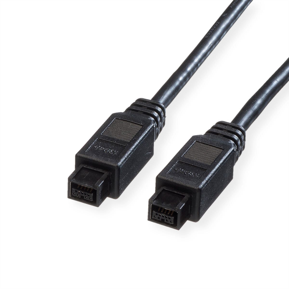 ROLINE IEEE 1394b Kabel, 9/9polig, schwarz, 1,8 m