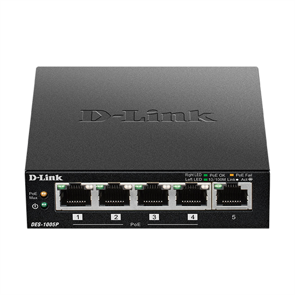 D-Link DES-1005P 5-port PoE Fast Ethernet Desktop Switch