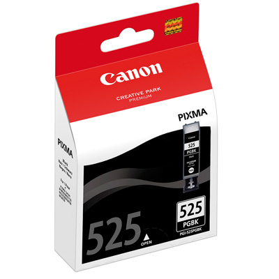 Canon PGI 525PGBK - Tinte schwarz für PIXMA, ca. 325 Seiten, MG5150 / MG5220 / MG5220 / MG5250 / MG6120 / MG6150 / MG8120 / IP4820 / IP4850