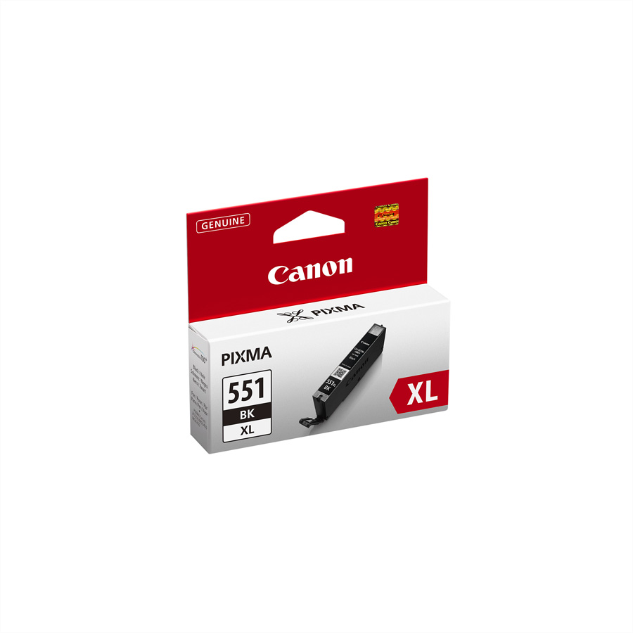 CLI-551BK XL, Tintenpatrone schwarz hohe Ergiebigkeit für CANON PIXMA MG5450, MG6350, PIXMA iP7250