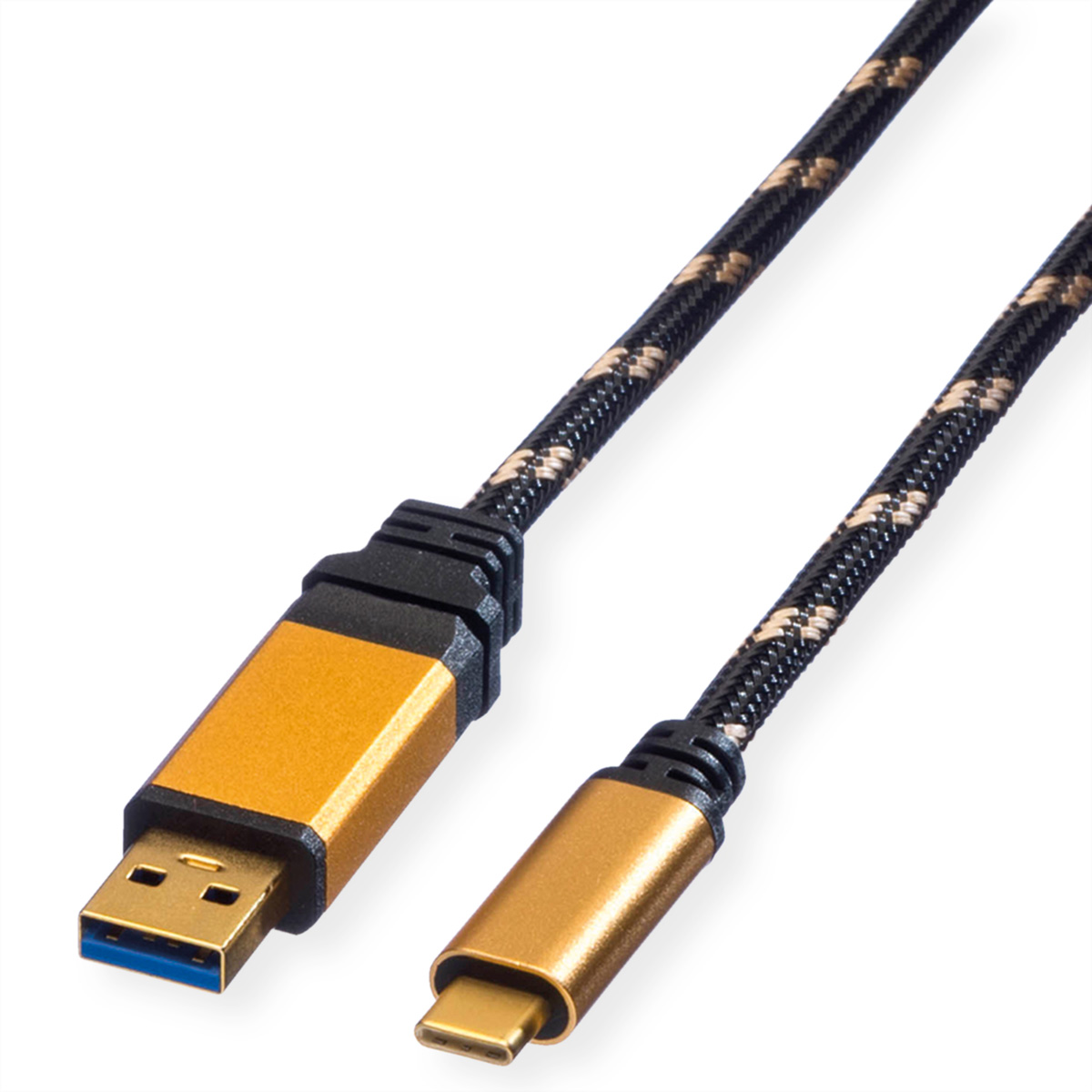 ROLINE GOLD USB 3.2 Gen 1 Kabel, A-C, ST/ST, Retail Blister, 0,5 m