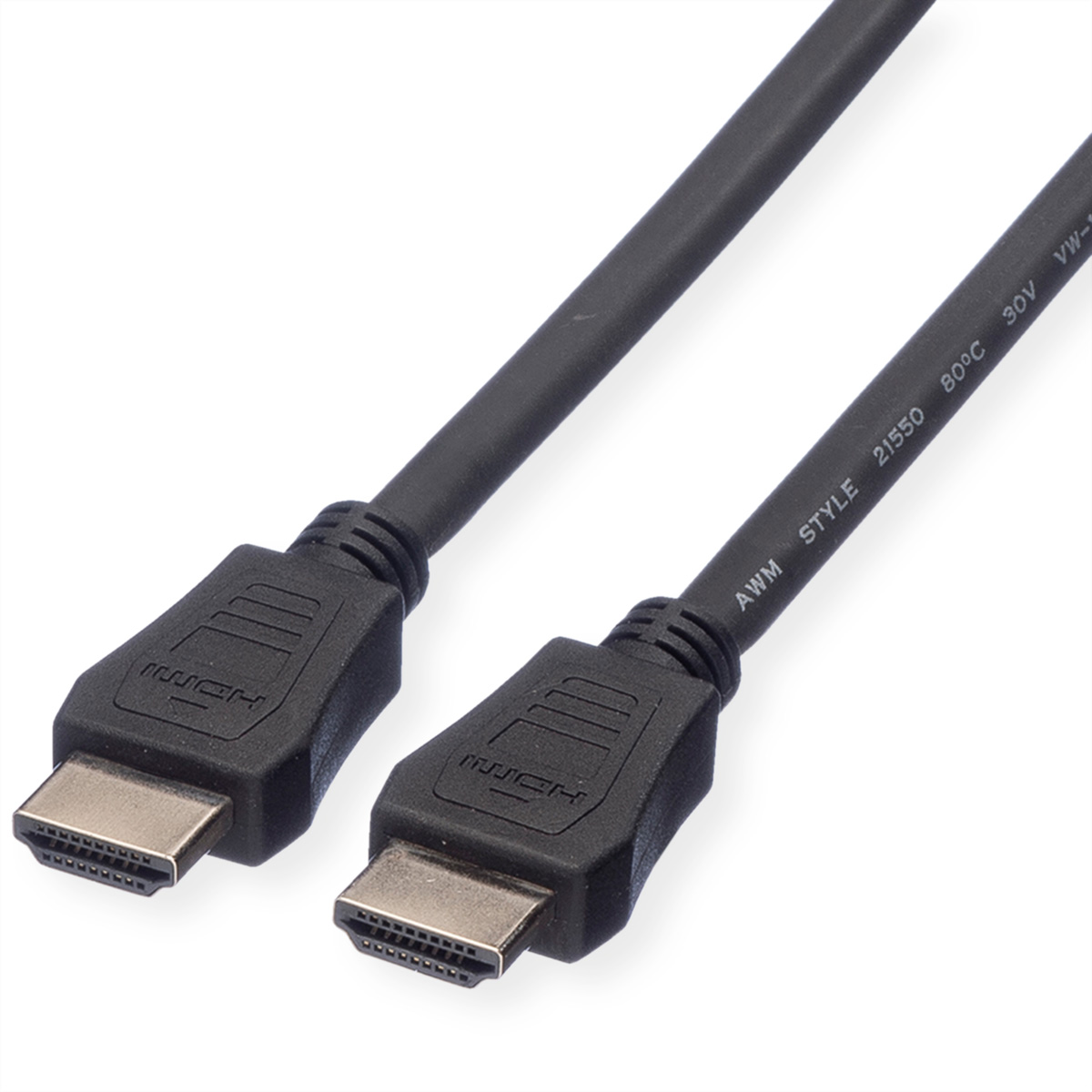 VALUE HDMI High Speed Kabel mit Ethernet, LSOH, schwarz, 1 m