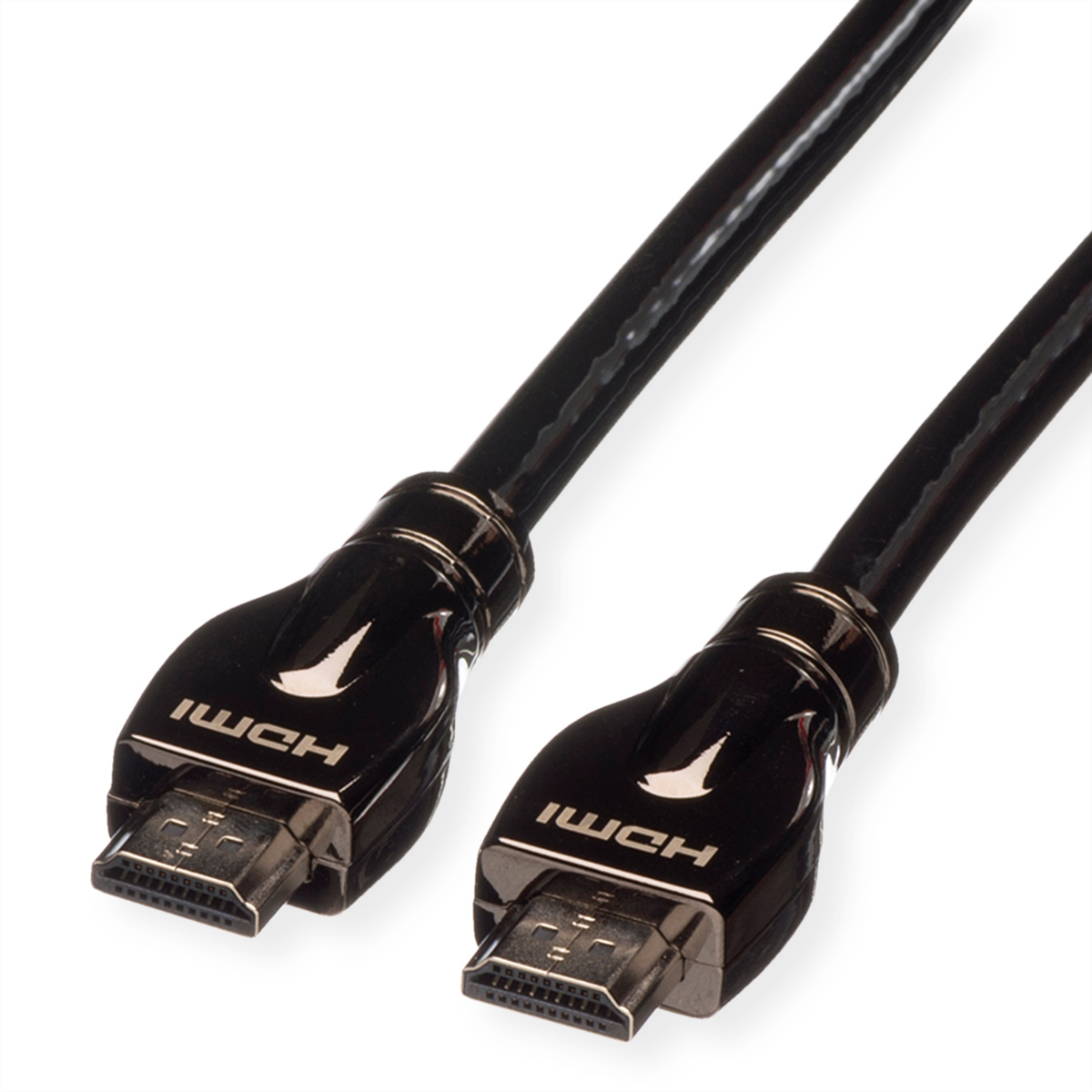 ROLINE 4K HDMI Ultra HD Kabel mit Ethernet, ST/ST, schwarz, 15 m