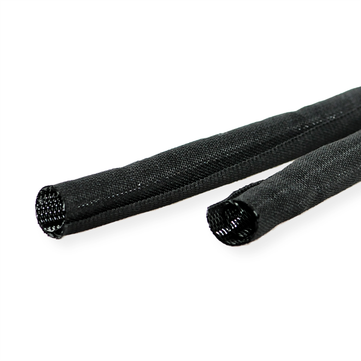 VALUE Gewebeschlauch SNAP für Kabelbündelung, schwarz, 25 m