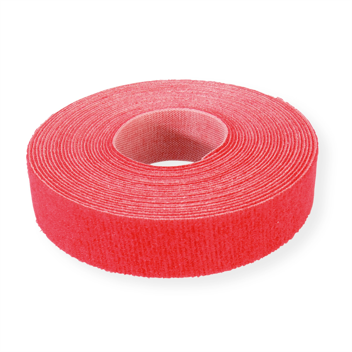 VELCRO® ONE-WRAP® Klettbandstreifen 20mm, unperforiert auf Rolle, rot, 25 m