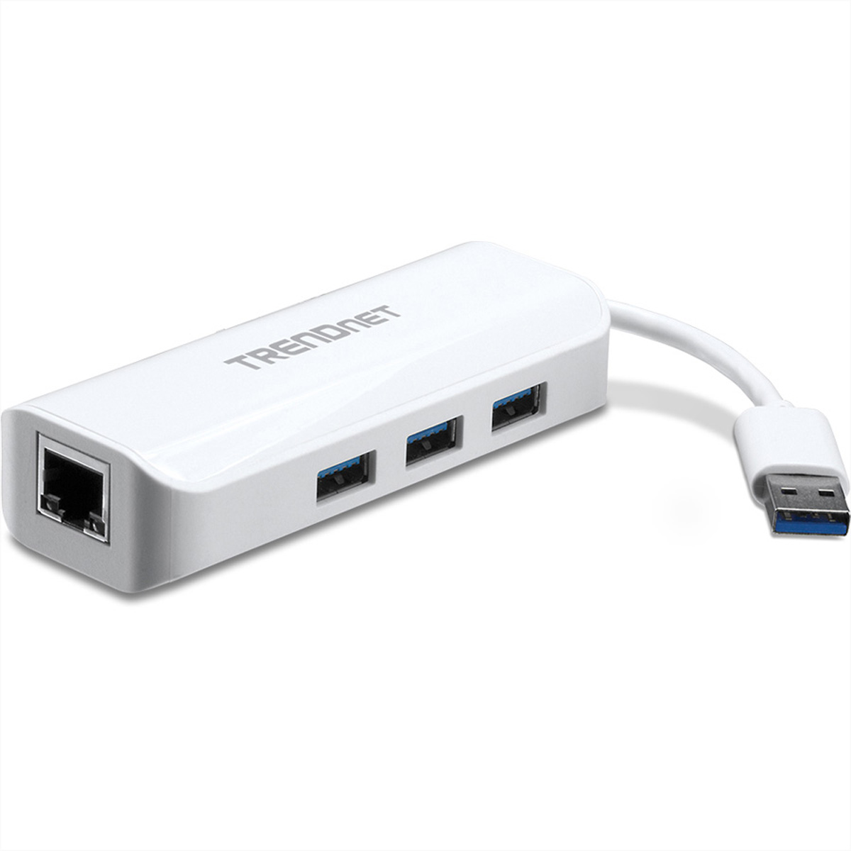 TRENDnet TU3-ETGH3 USB 3.0 zu Gigabit Adapter + USB Hub