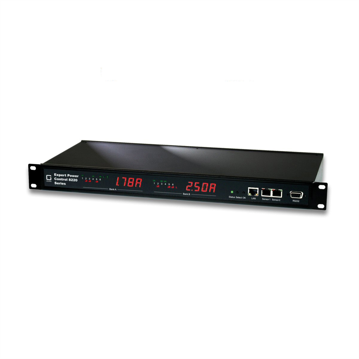 GUDE 8221-1 EPC NET IP-Fernschaltsteckdose, 2x 6fach, Strommessung