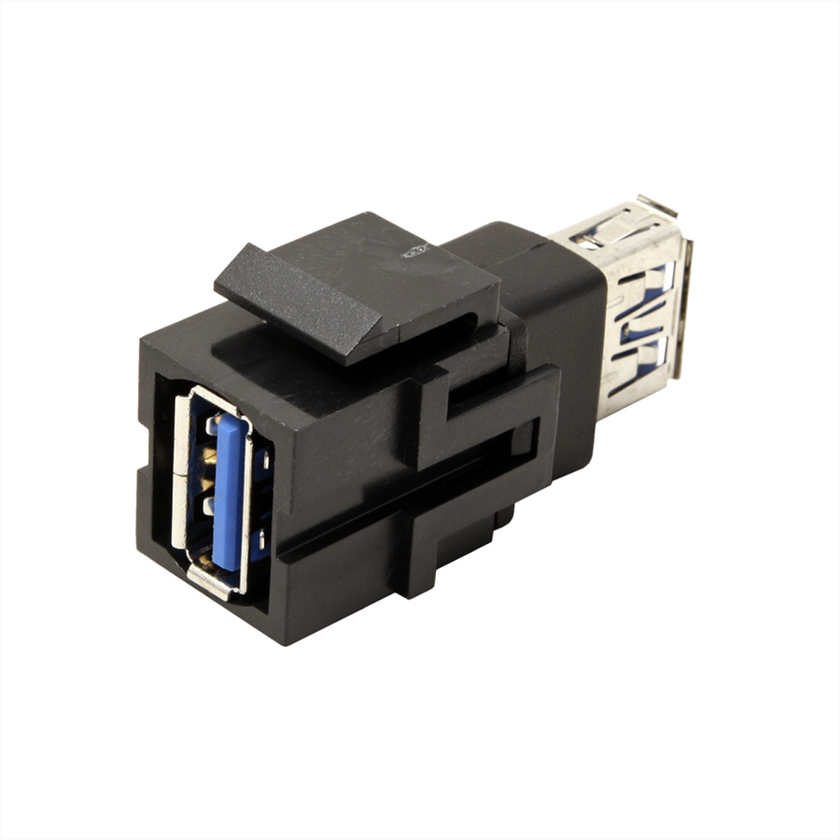 BACHMANN Keystone USB 3.0 Kupplung Typ A/A, schwarz