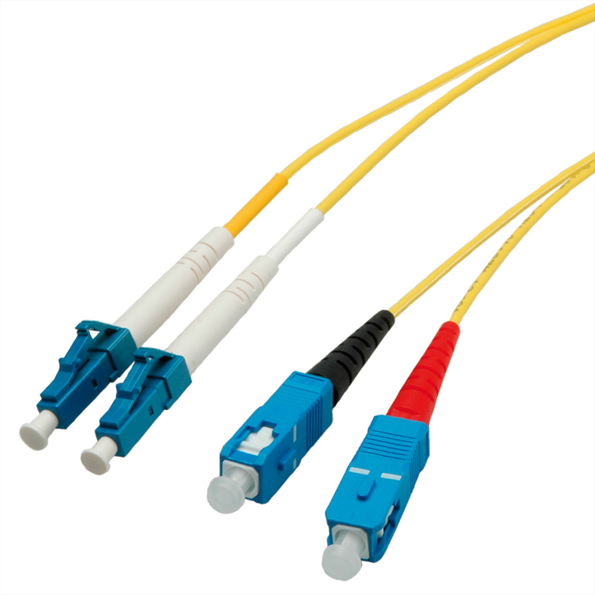 Quality LWL-Kabel Single Mode E9/125µm OS2, LC/SC, gelb, 1 m