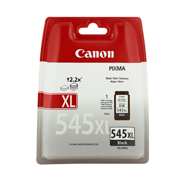 CANON PG-545XL, Tintentank pigmentiertes Schwarz für iP2850, MG2450, MG2550, MG2555, MG2950, MX495