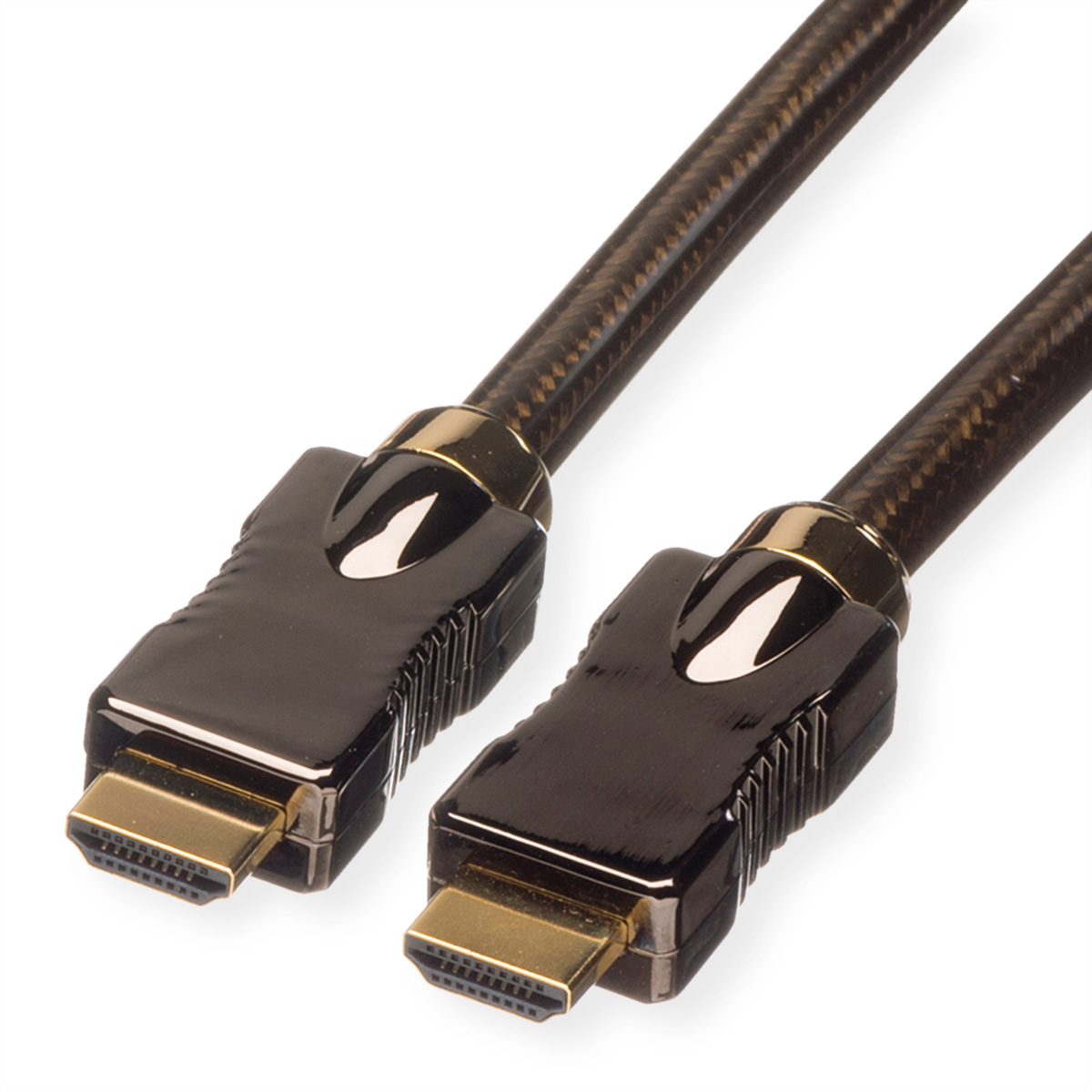 ROLINE 4K HDMI Ultra HD Kabel mit Ethernet, ST/ST, schwarz, 2 m