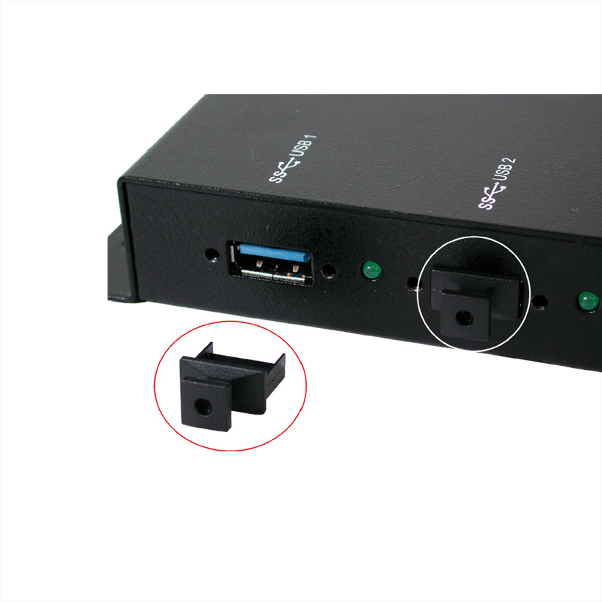 EXSYS EX-1111 10 Stück Abdeckungskappe für USB 3.0 / 2.0 A-Buchsen