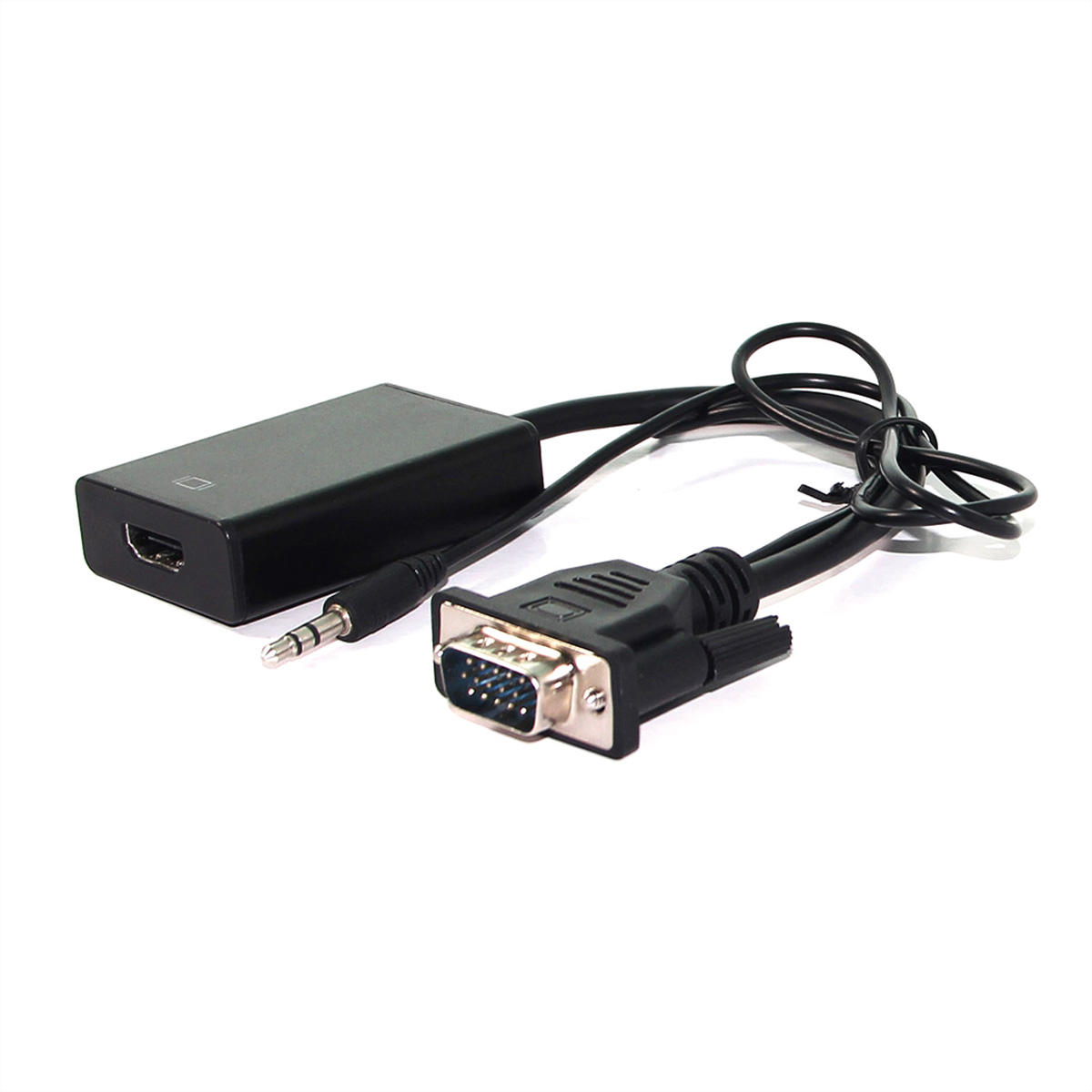 VALUE Adapterkabel VGA+Audio zu HDMI, 0,15 m