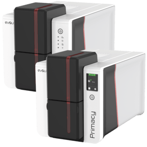 Evolis Primacy 2 Duplex, Go Pack beidseitig, einseitig, 12 Punkte/mm (300dpi), USB, Ethernet, rot