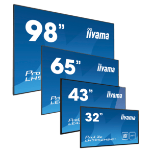 iiyama ProLite LFDs, 80cm (31,5''), Full HD, RS232, Ethernet, Android, Kit (RS232), schwarz