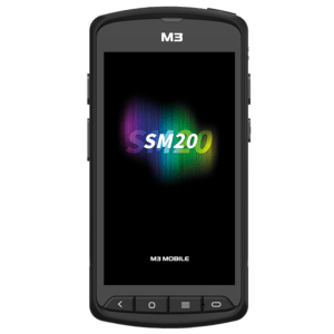 M3 Mobile SM20, 2D, SE4750, 12,7cm (5''), GPS, USB, BT, WLAN, 4G, NFC, Android, GMS, erw. Akku, RB, schwarz