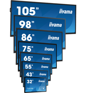 iiyama ProLite IDS, 24/7, 138,6cm (54,6''), 4K, USB, RS232, Ethernet, Android, Kit (RS232), schwarz