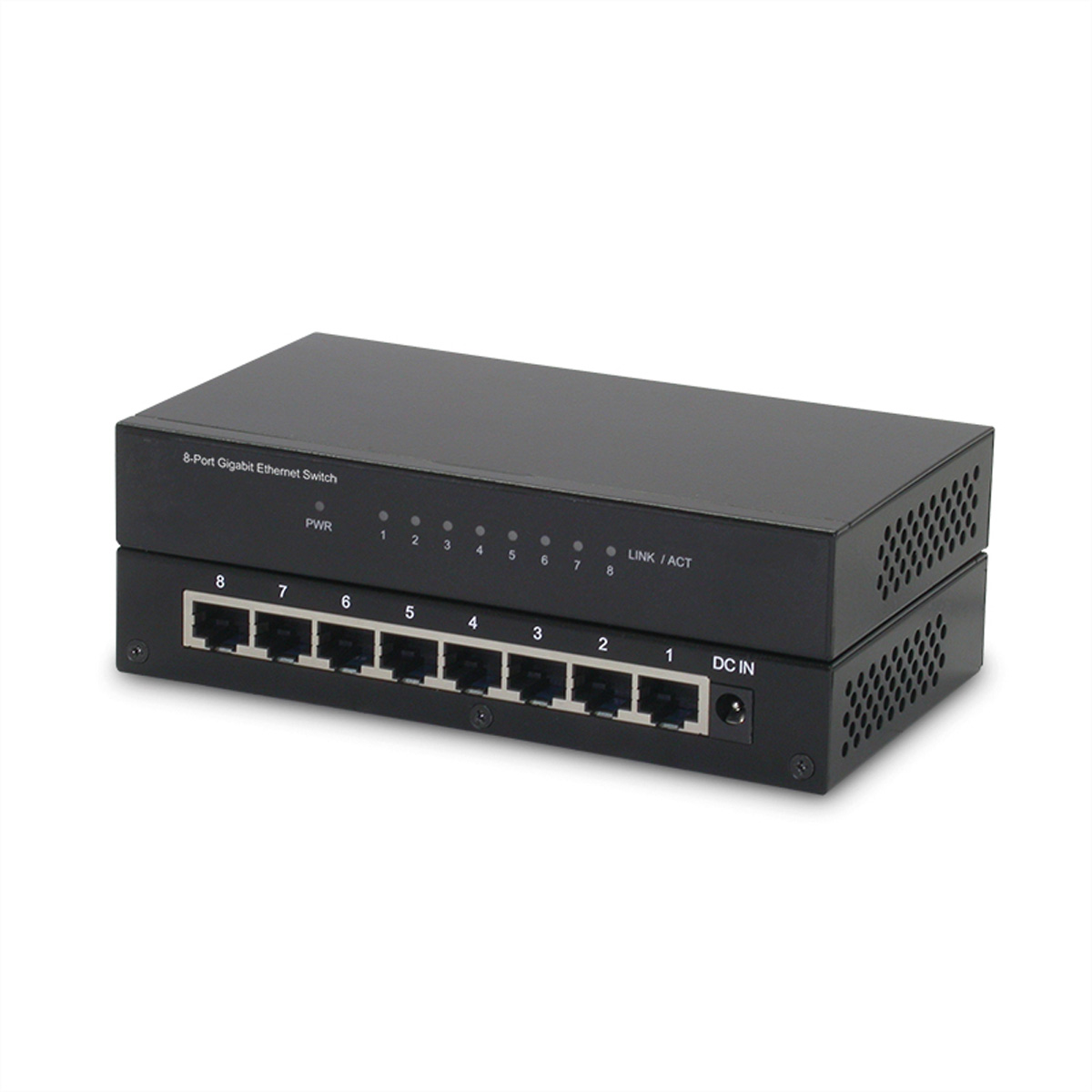ROLINE Gigabit Ethernet Switch, 8 Ports