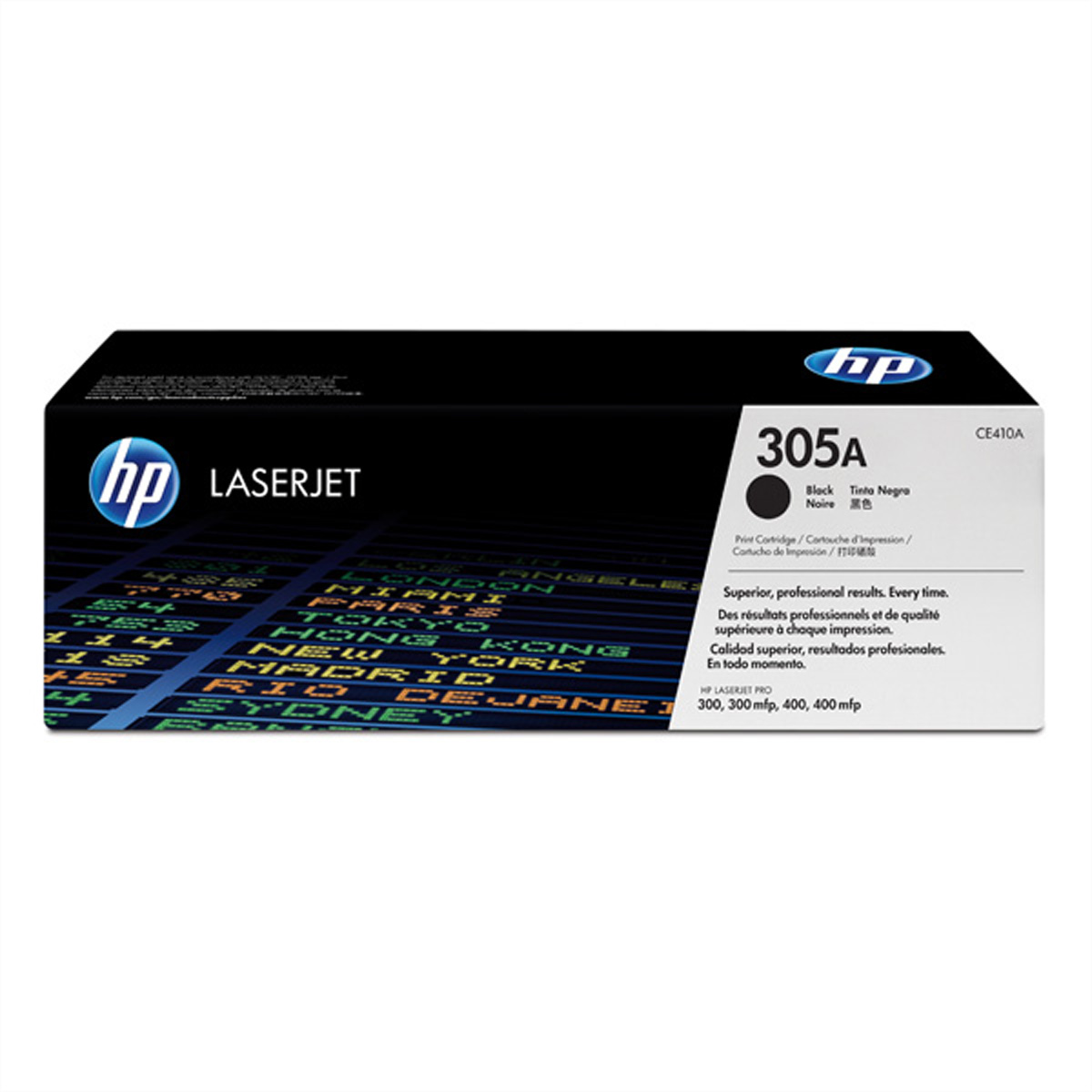 CE410A, HP Color LaserJet Druckkassette schwarz, Nr. 305A, ca. 2.200 Seiten, für HP LaserJet Pro 300 Color M351a / LaserJet Pro 300 Color MFP M375nw / LaserJet Pro 400 Color M451 / LaserJet Pro 400 Color MFP M475