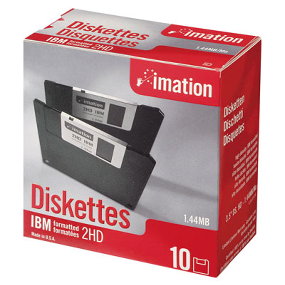3,5" HD formatierte Disketten, 1,44MB 10er Pack