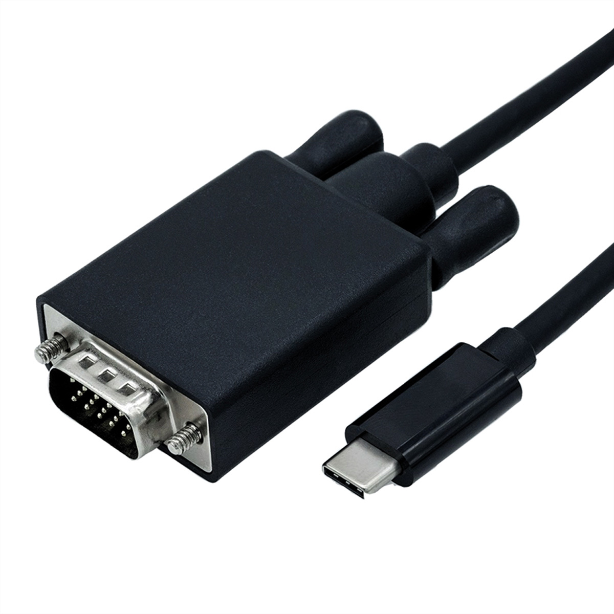 ROLINE USB Typ C - VGA Adapterkabel, ST/ST, 2 m