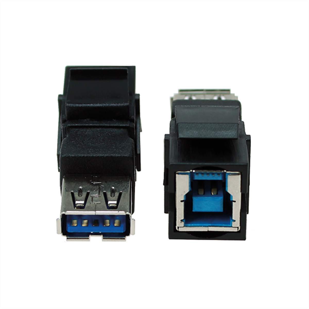BACHMANN Keystone USB 3.0 Kupplung B/A Buchse-Buchse schwarz