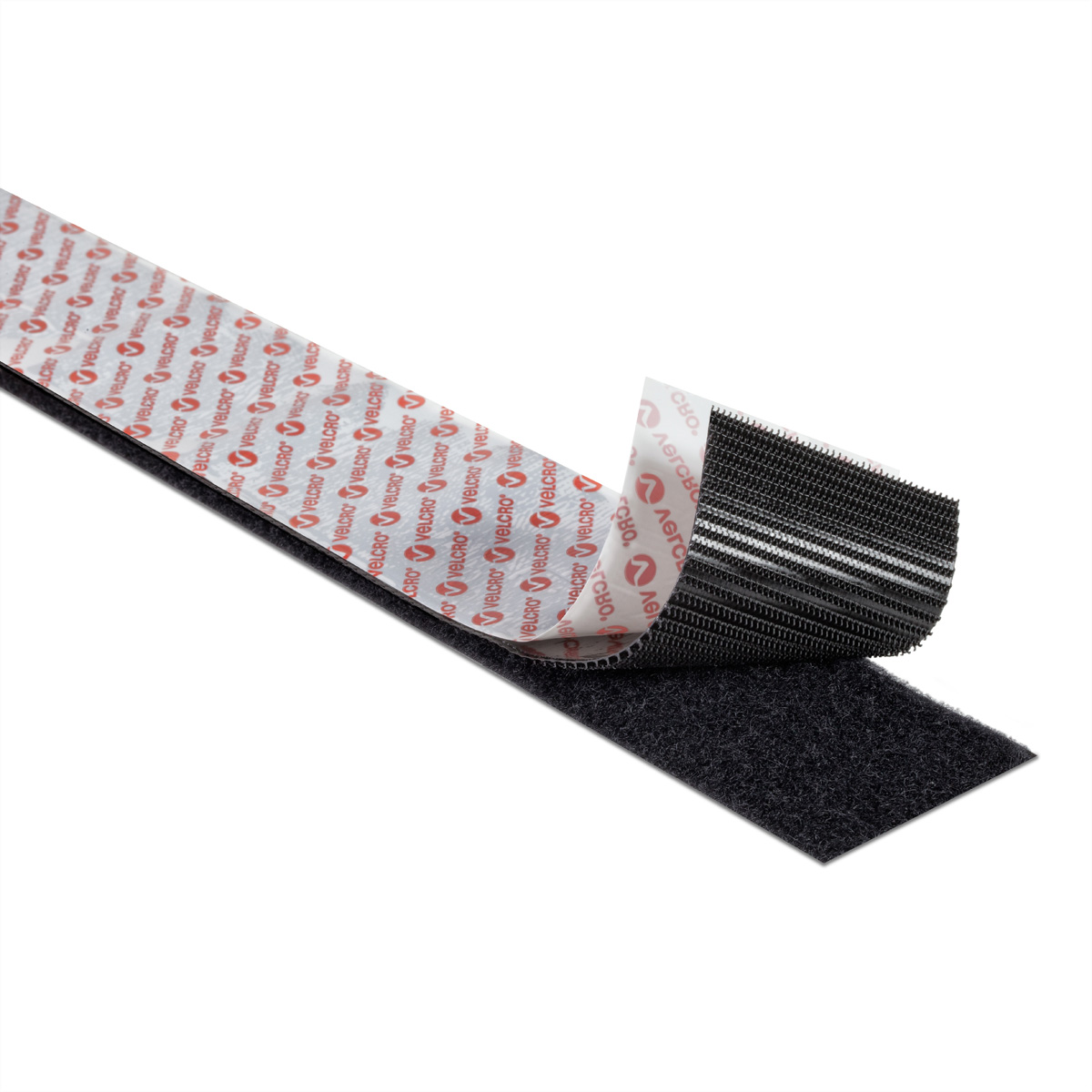 VELCRO® Klettband Extra Stark Selbstklebend Haken & Flausch 50mm x 5m Schwarz