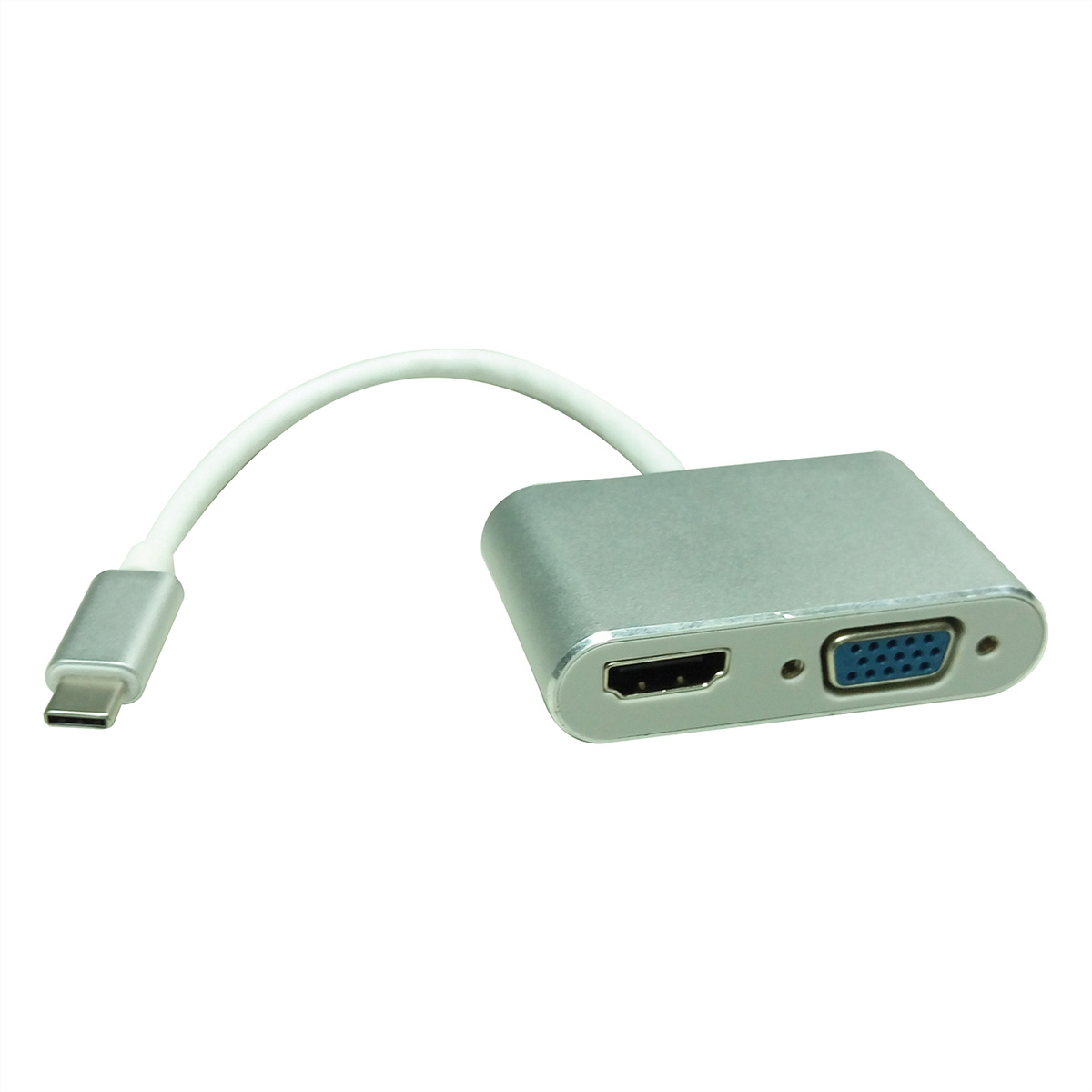 ROLINE Display Adapter USB Typ C - VGA + HDMI