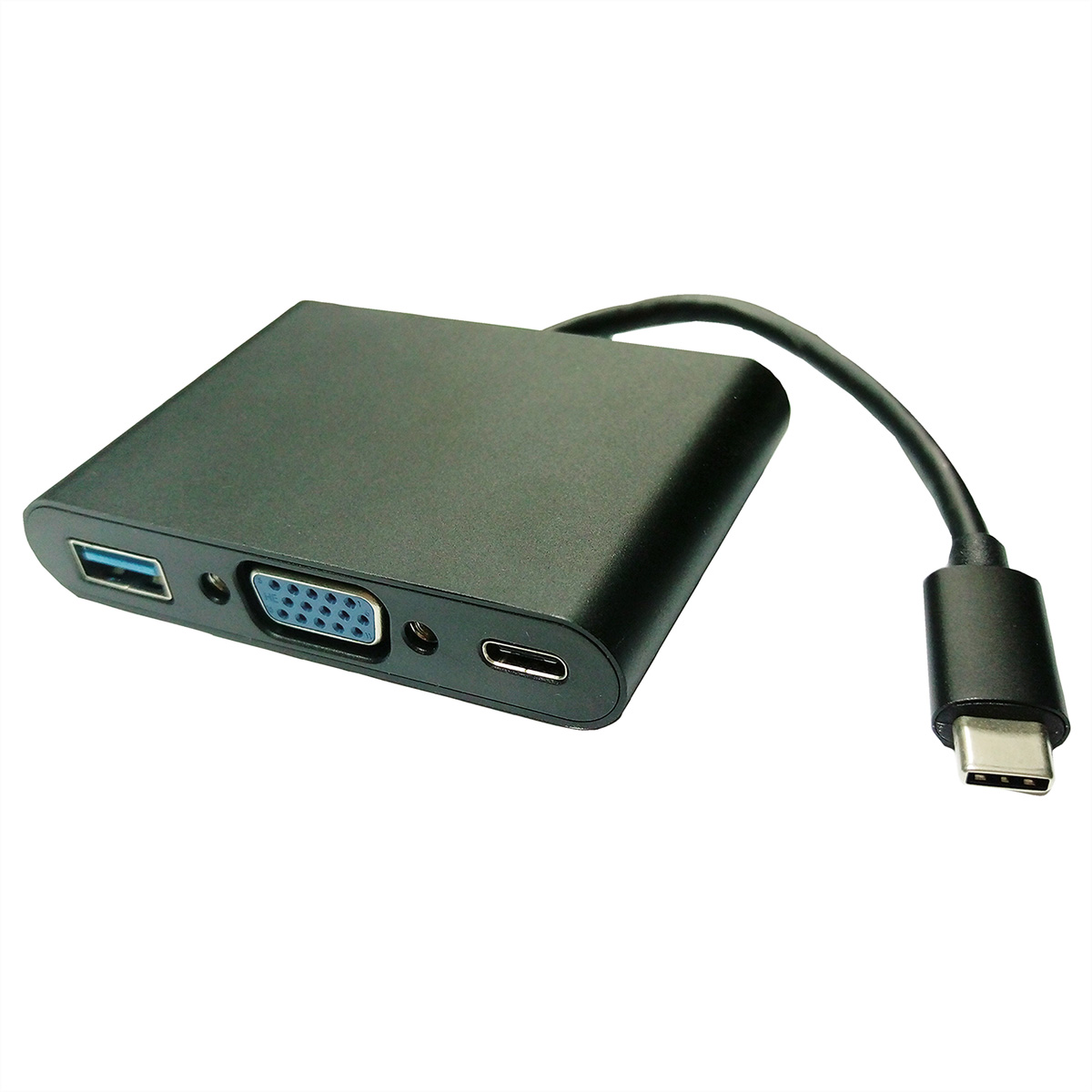 VALUE Display Adapter USB Typ C - VGA + USB 3.2 Gen 1 A + Typ C PD