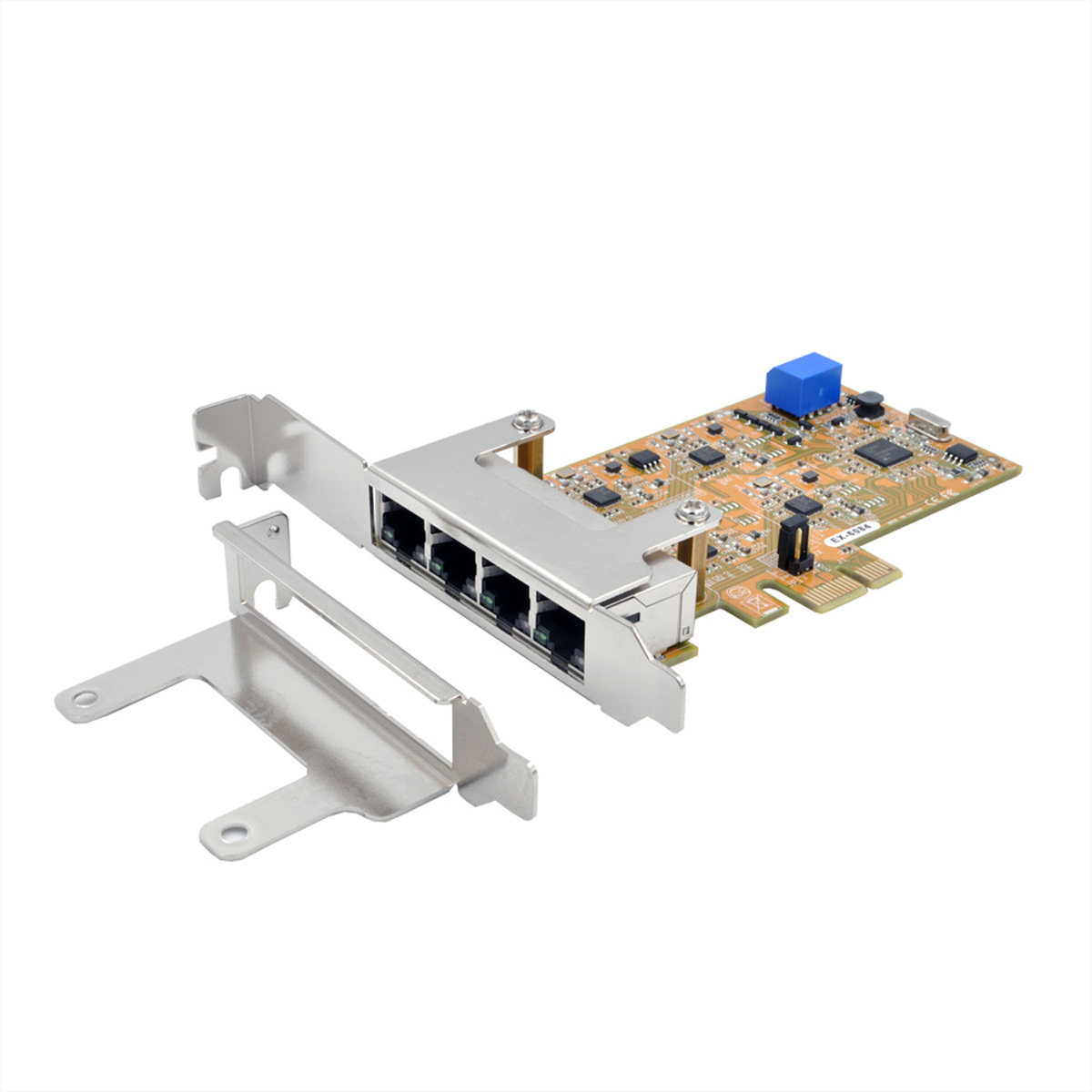 EXSYS EX-6084 PCIe 4 Port Quad Ethernet 1Gigabit Karte