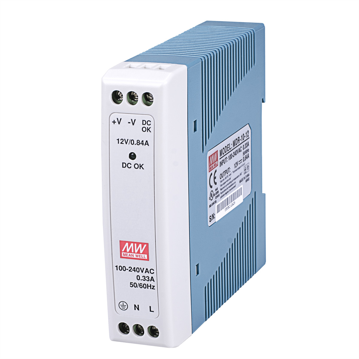 MEAN WELL MDR-10-12 Industrie DIN-Rail Netzteil, 12VDC/10W