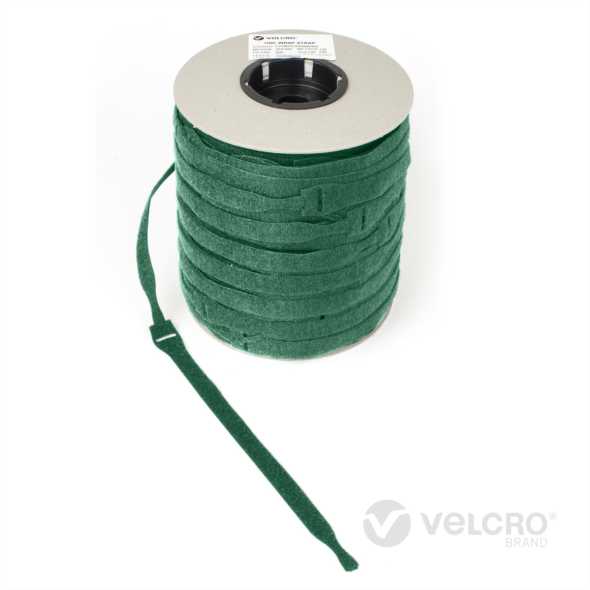 VELCRO® One Wrap® Strap 20mm x 150mm, 750 Stück, grün