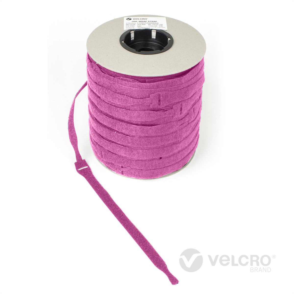 VELCRO® One Wrap® Strap 20mm x 150mm, 750 Stück, rosa