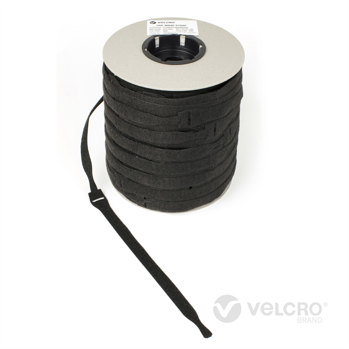 VELCRO® One Wrap® Strap 20mm x 230mm, 750 Stück, schwarz