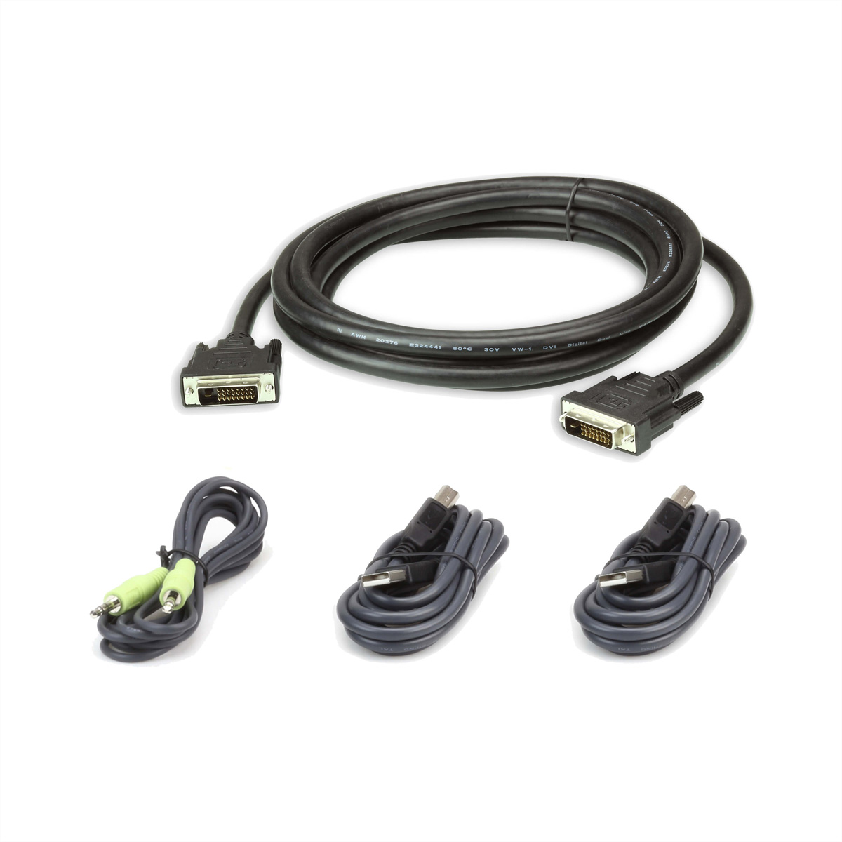 ATEN 2L-7D03UDX4 USB DVI-D Dual Link Secure KVM Kabel Set