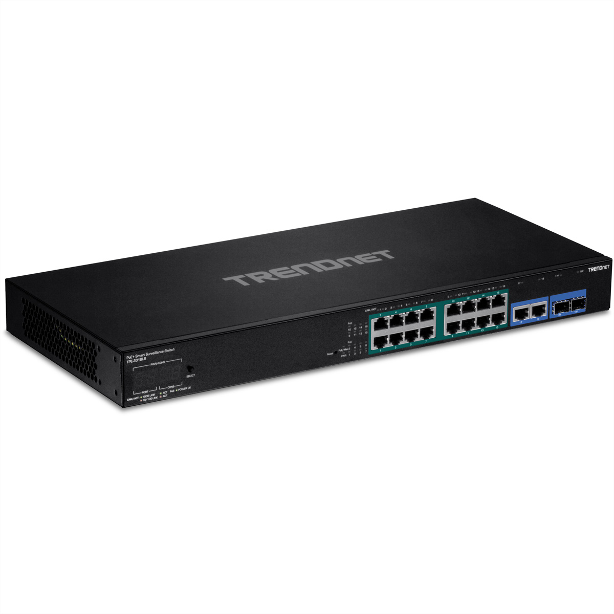 TRENDnet TPE-3018LS 18-Port Gigabit PoE+ Smart Surveillance Switch