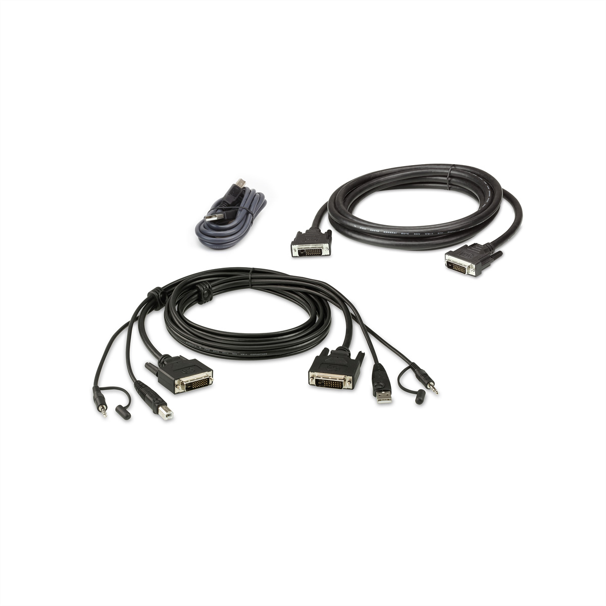 ATEN 2L-7D02UDX3 USB DVI-D Dual-Link Dual Display Secure KVM Kabel Set