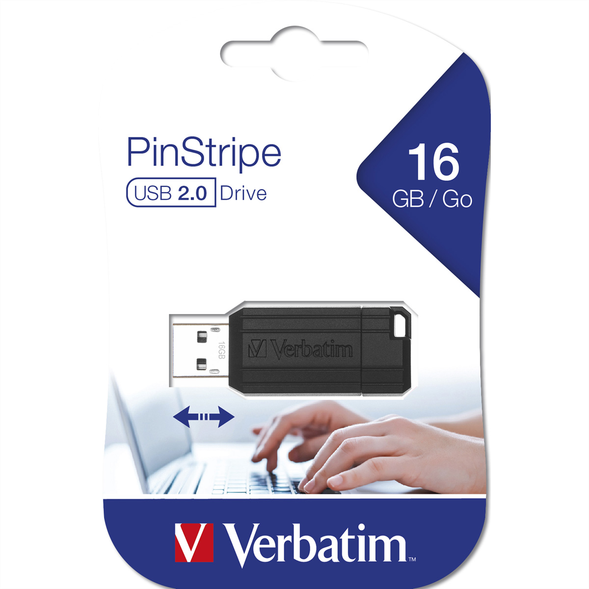 VERBATIM Store ''n'' Go PinStripe USB 2.0, 16GB