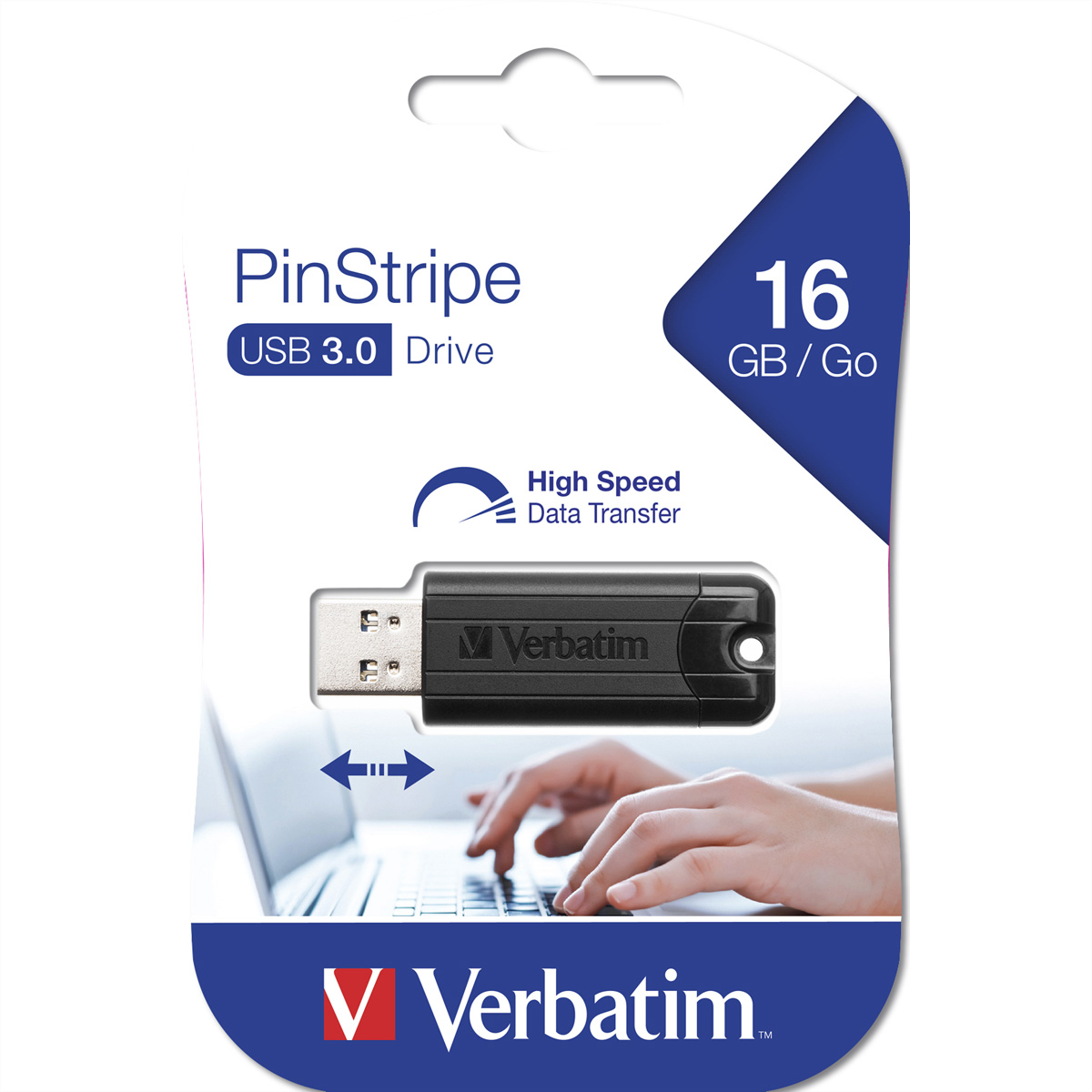 VERBATIM Store ''n'' Go PinStripe USB 3.0, 16GB