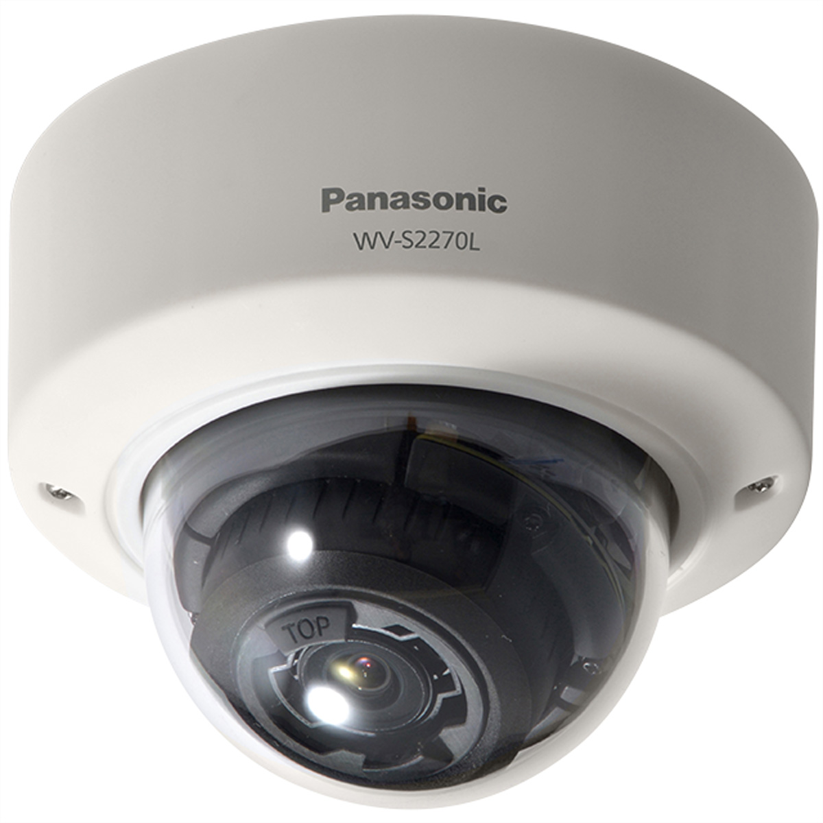 PANASONIC WV-S2270L 4K Fixed-Dome IP-Kamera, H.265, Varioobjektiv, IR, IK10, Inn