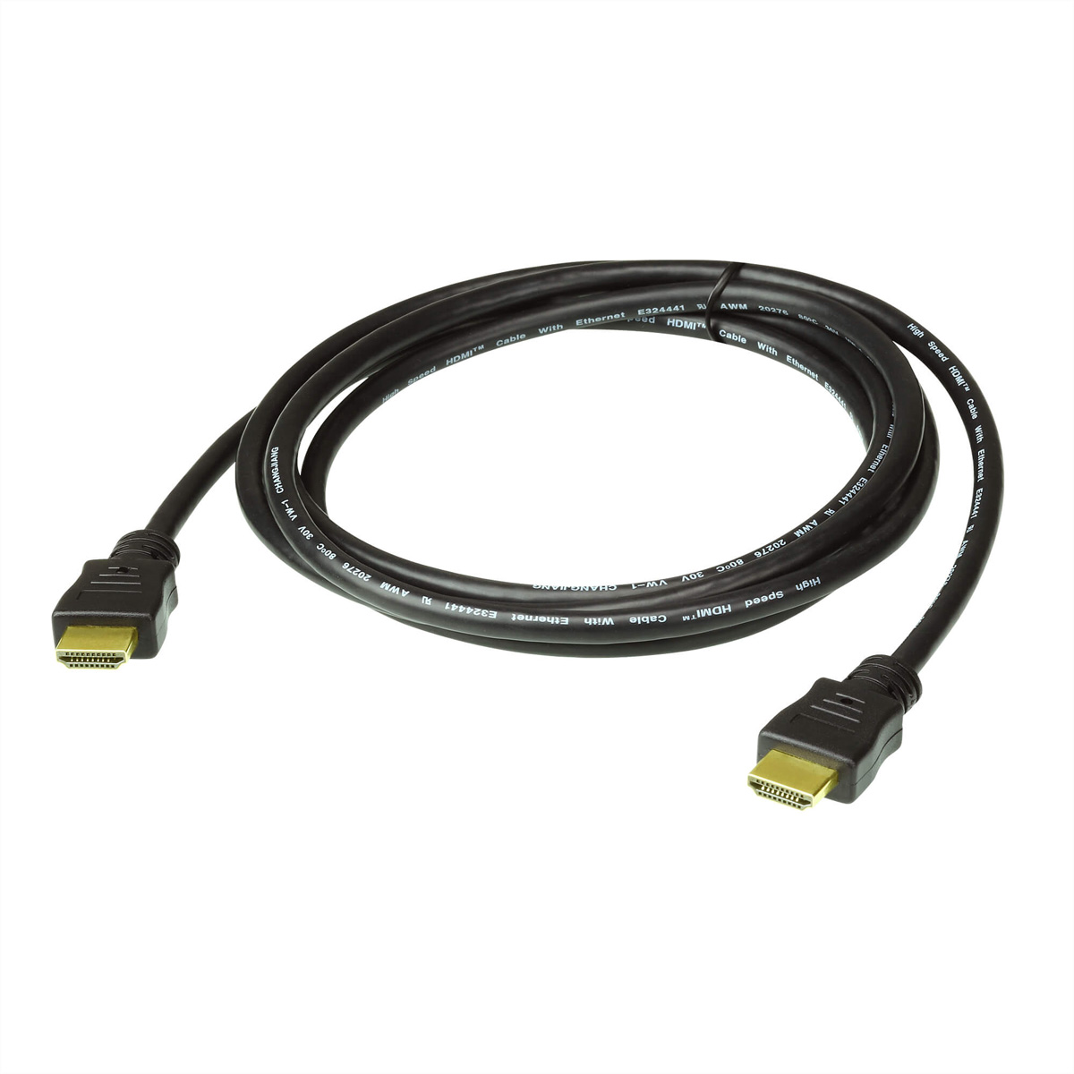 ATEN 2L-7D01H Highspeed HDMI Kabel, schwarz, 1 m