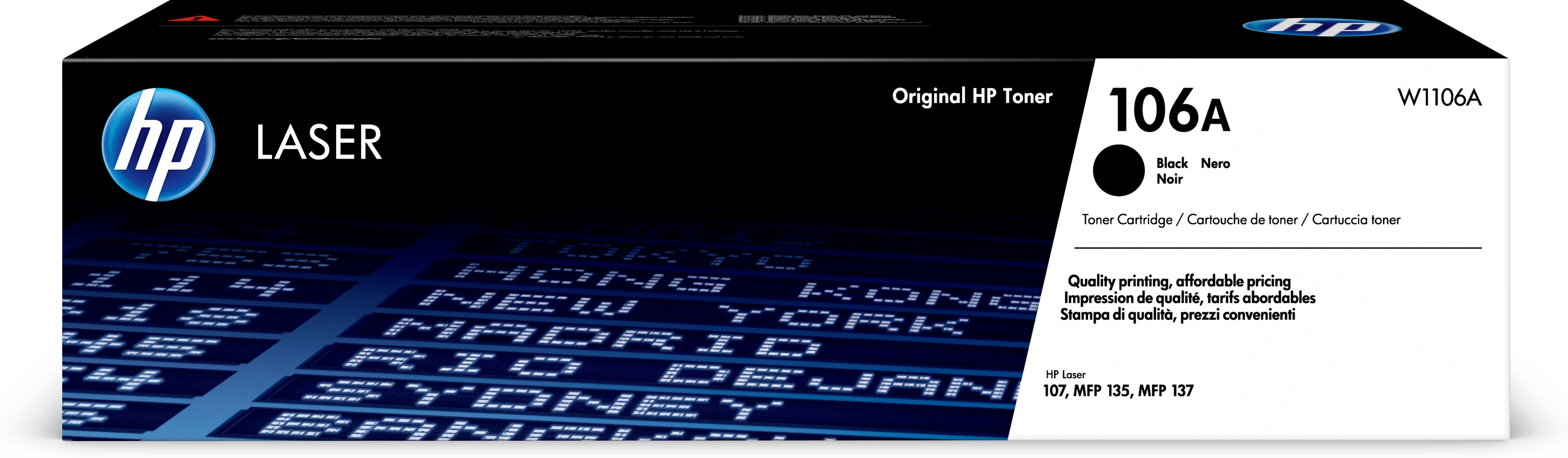 HP 106A Schwarz Original Laser Tonerkartusche