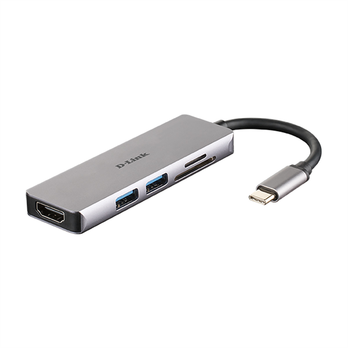 D-Link DUB-M530 USB-C 5-Port USB 3.0 Hub mit HDMI, SD & microSD Card Reader